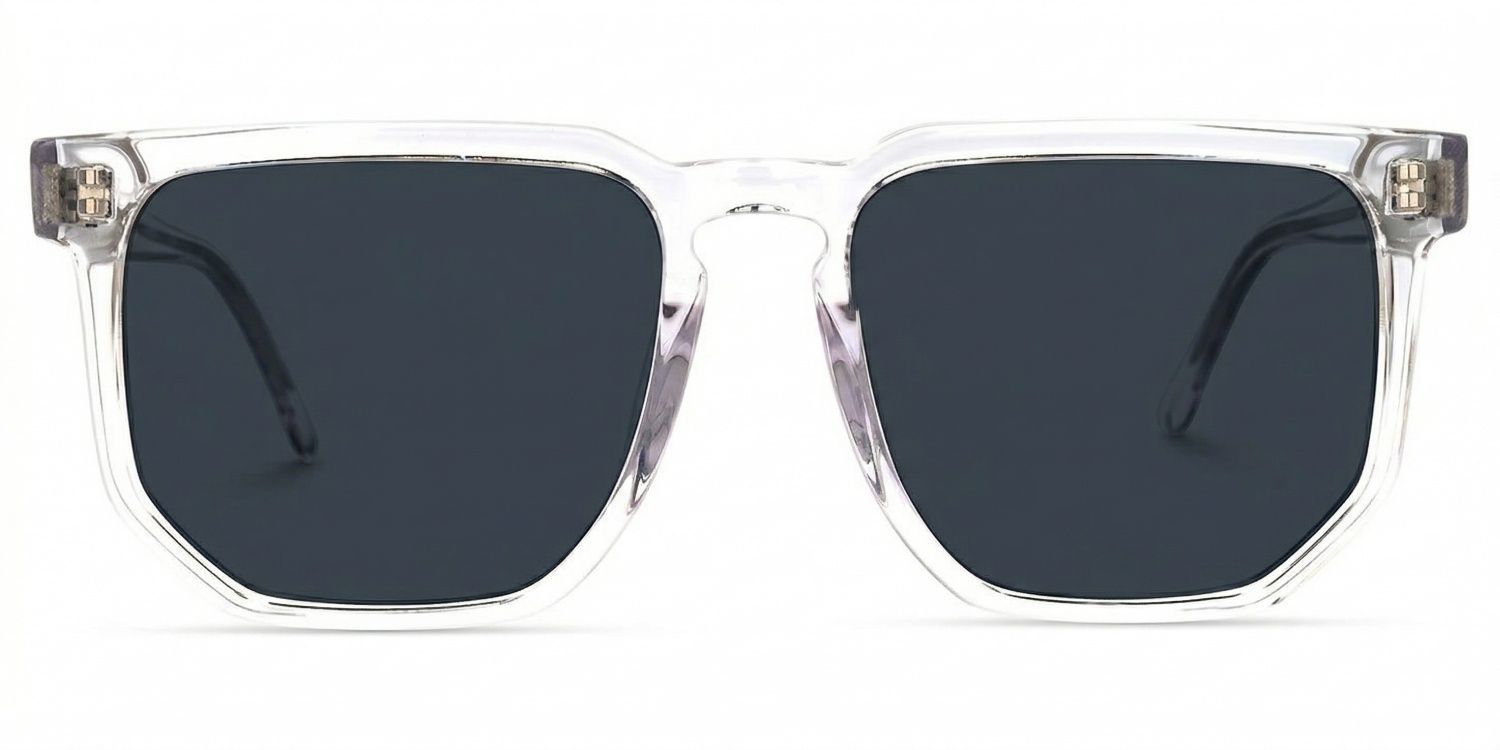 Matherne Clear Square Polarized Sunglasses for Driving | ZEELOOL CA0