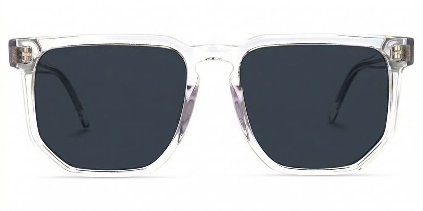 Matherne Clear Square Sunglasses