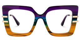 Poutine Square Multicolor Glasses0