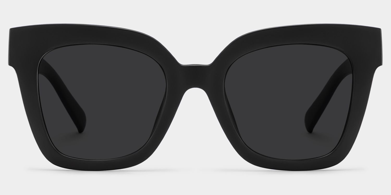 Malcolm Black Sunglasses with Square Frames | ZEELOOL Canada0