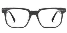 Keylin Rectangle Black Glasses1