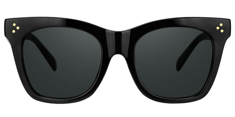 Gordon Rectangle Black Glasses