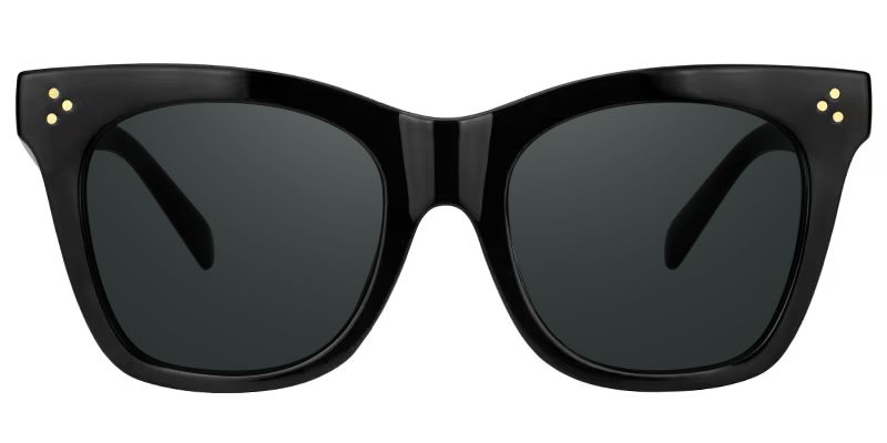 Gordon Rectangle Black Sunglasses & Glasses Frames0