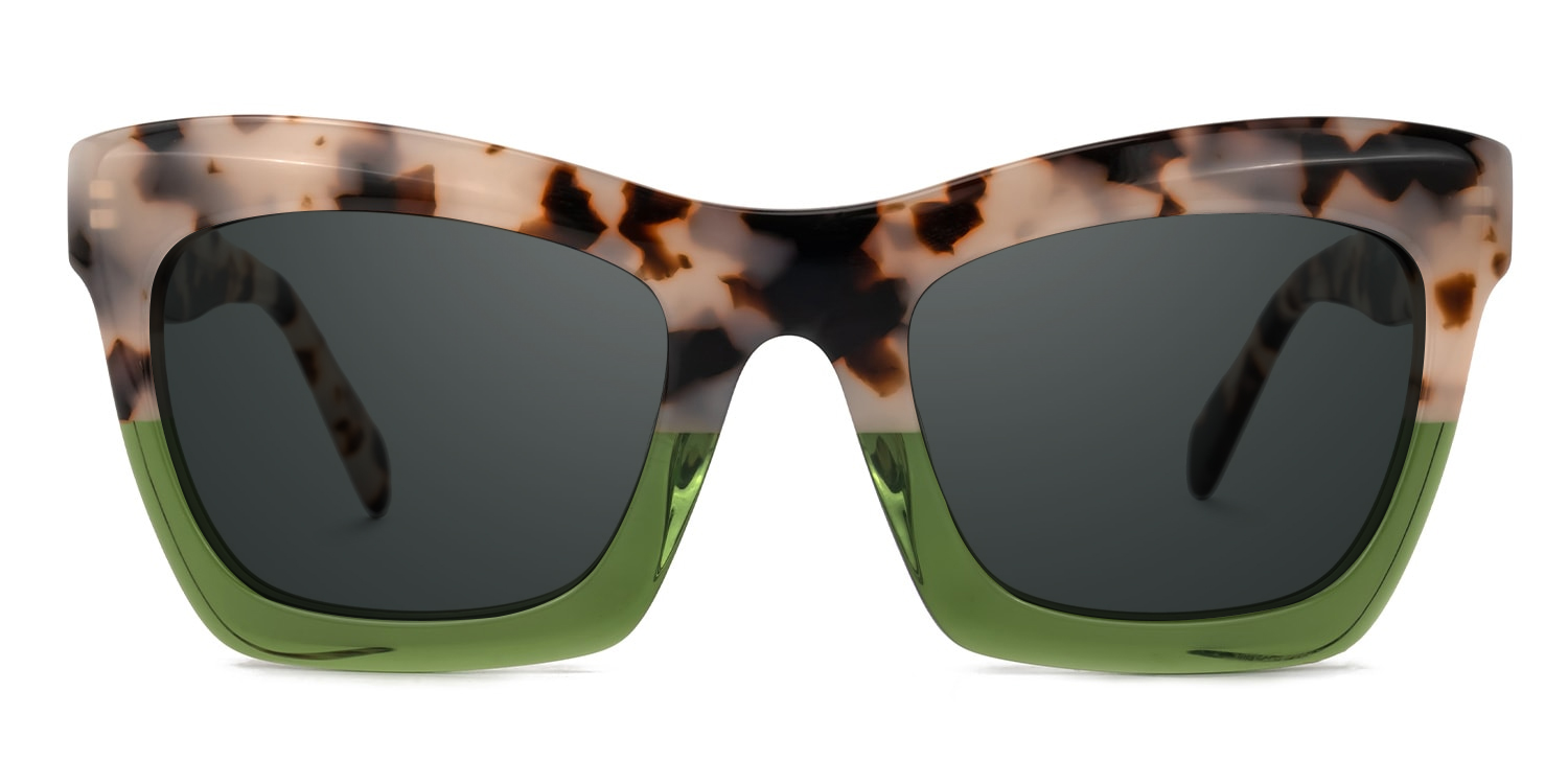 Benitez Square Two-Tone Glasses0