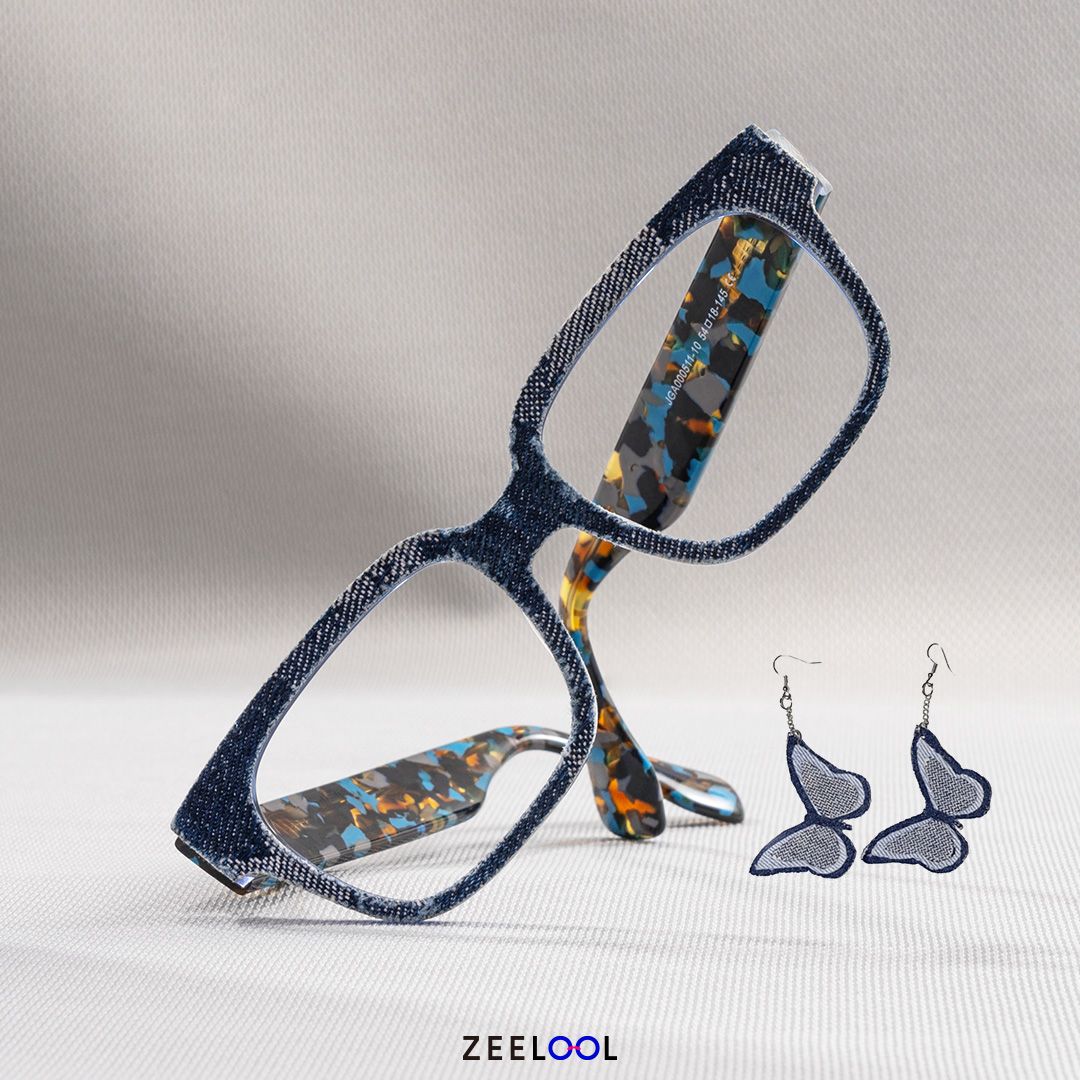 Designer Colin Gray Denim Glasses Frames for Men0