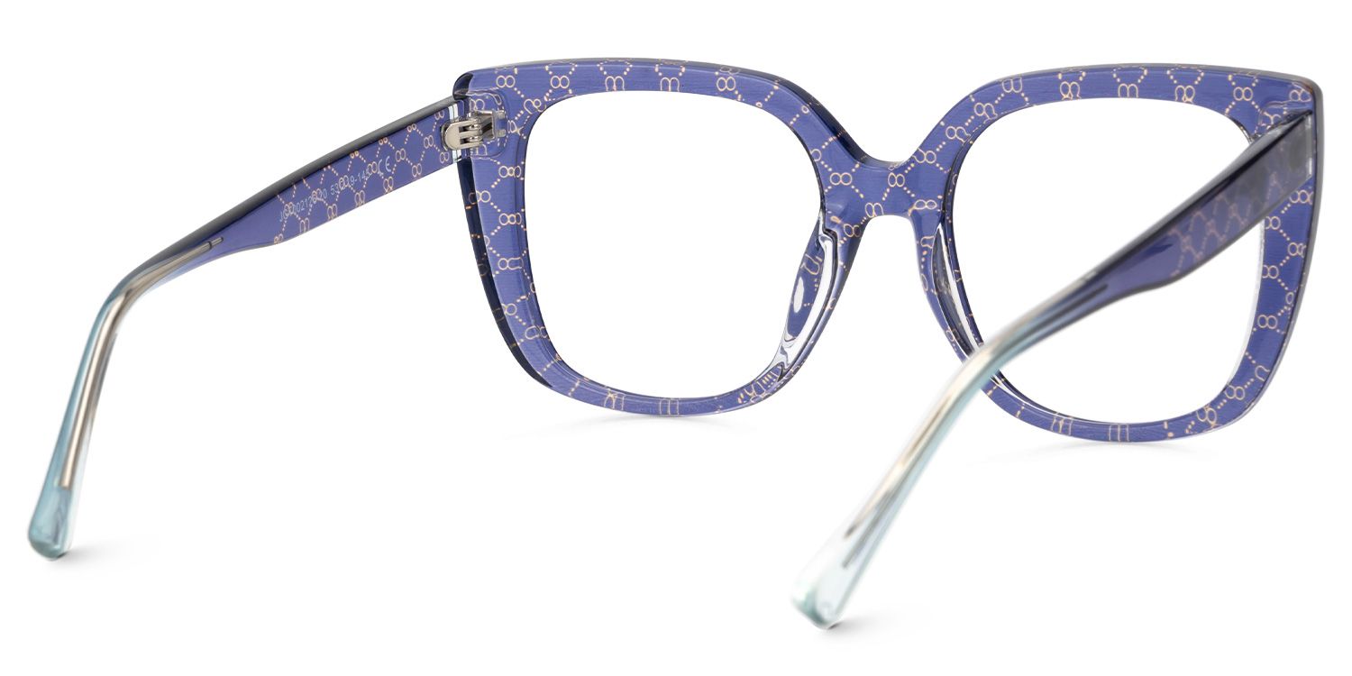 Brenda Purple Square Frame Glasses Online | ZEELOOL Canada3