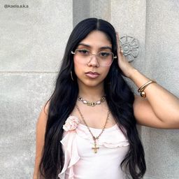 Kayla Gold Geometric Glasses8