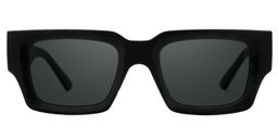 Garza Black Rectangle Sunglasses0