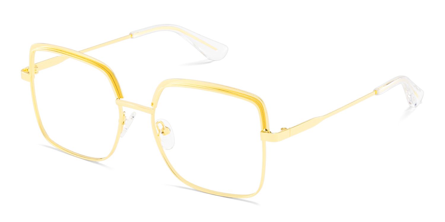 Square Large Metal Glasses Frames- Karan Glasses2