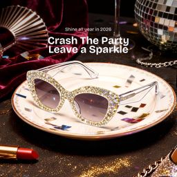 Giselle  Cat-eye Silver Glasses0