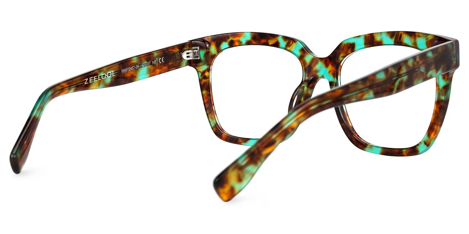 Xion Green-Tortoise Square Frames Glasses | ZEELOOL Canada3