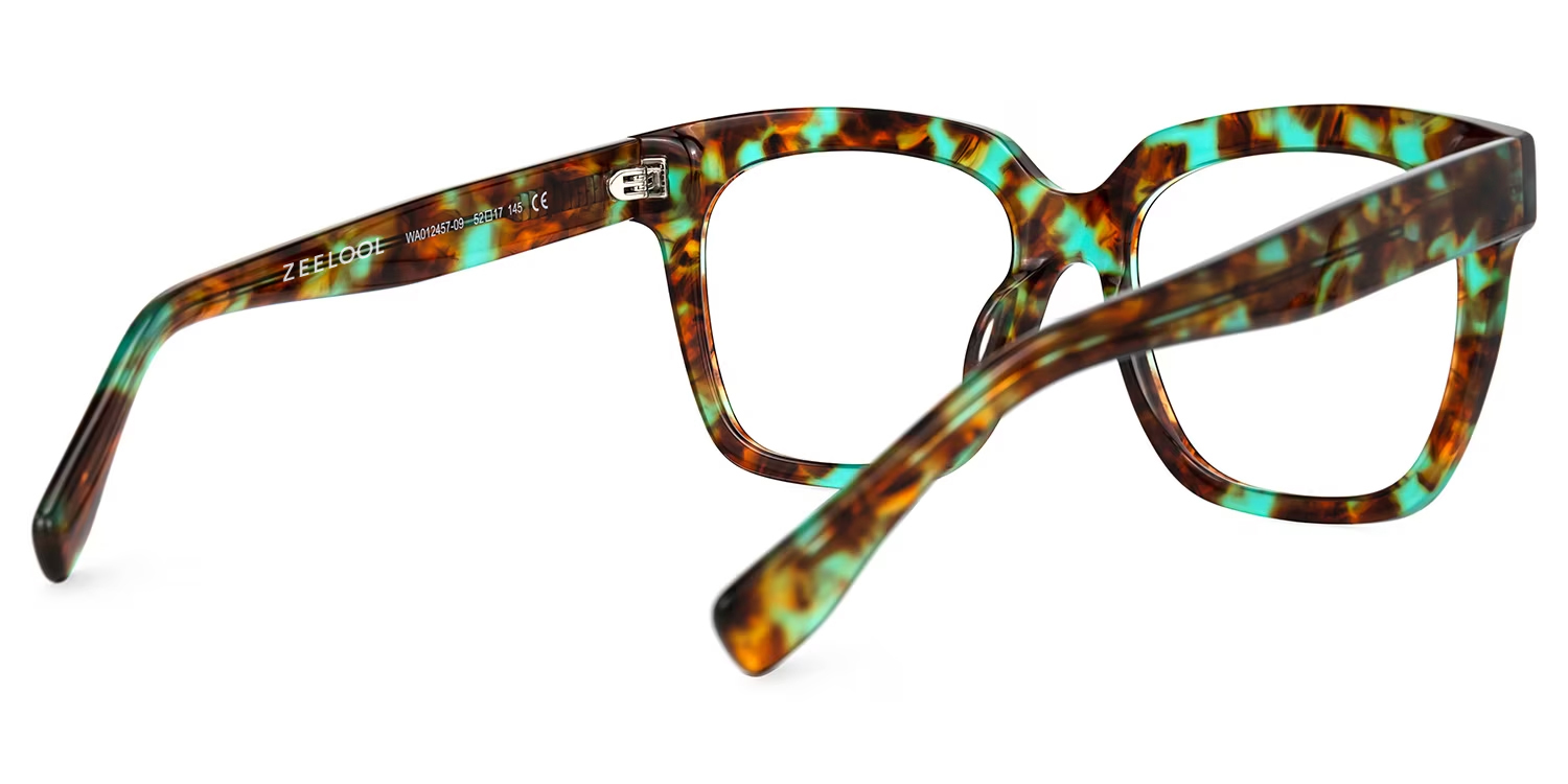 Xion Green-Tortoise Square Frames Glasses | ZEELOOL Canada3