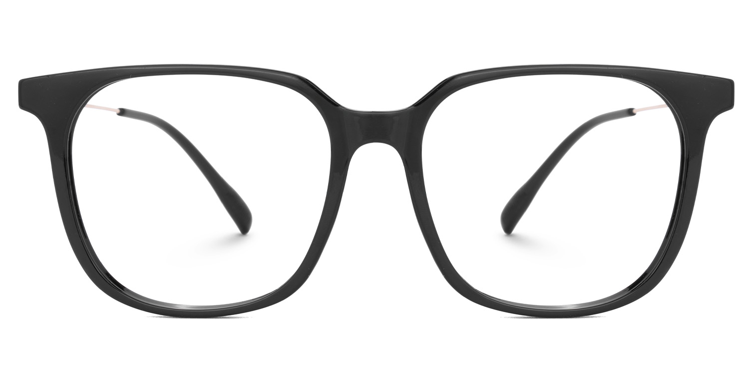 Ameedah Black Square Thin Glasses | ZEELOOL Canada0