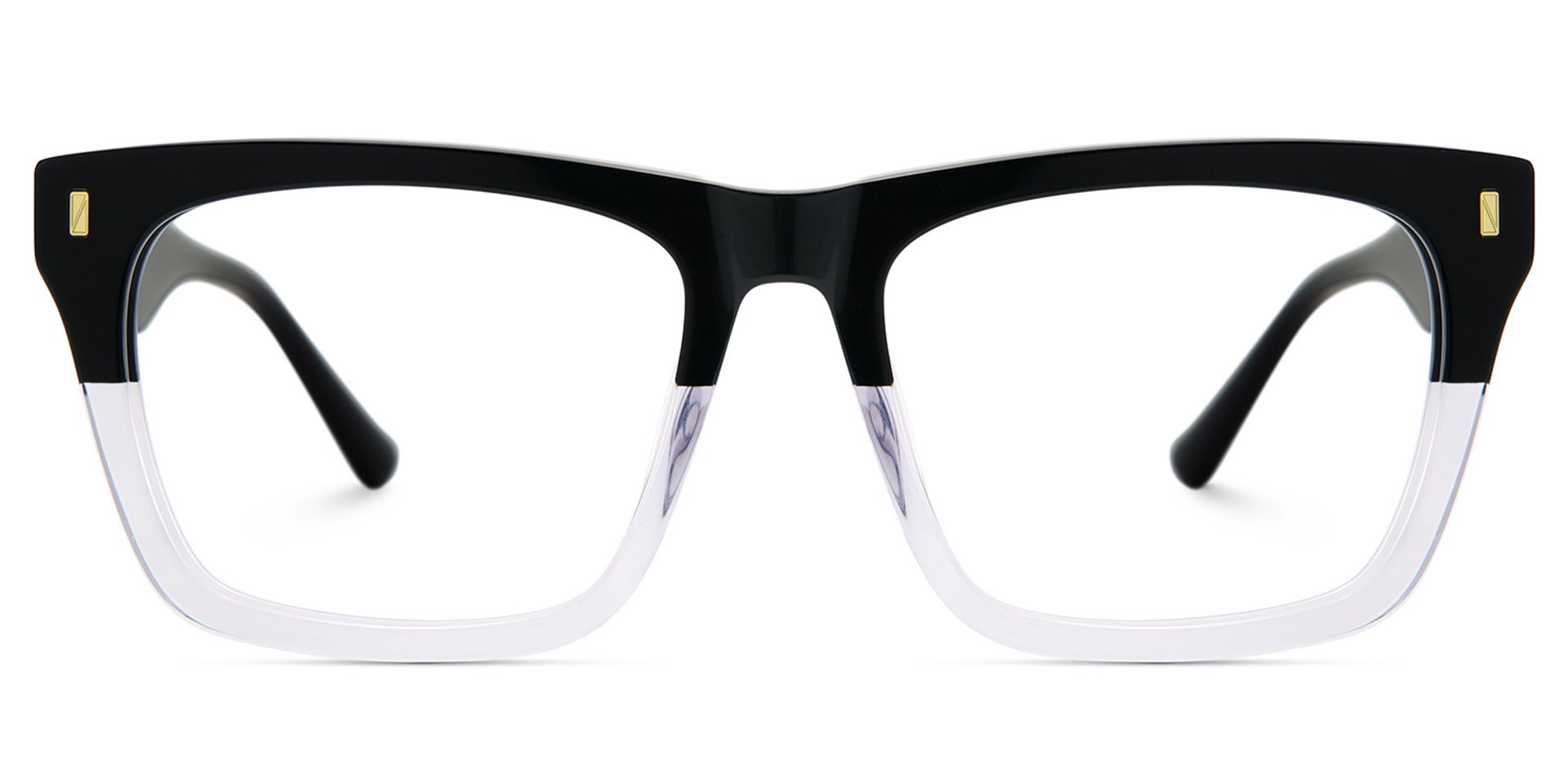 Rectangular Spectacle Frames with Brown Blue Color2
