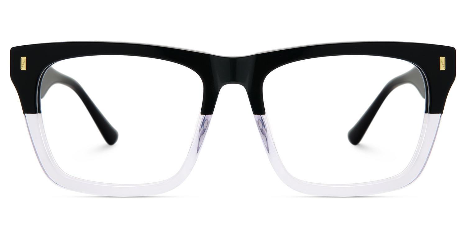 Rectangular Spectacle Frames with Brown Blue Color2