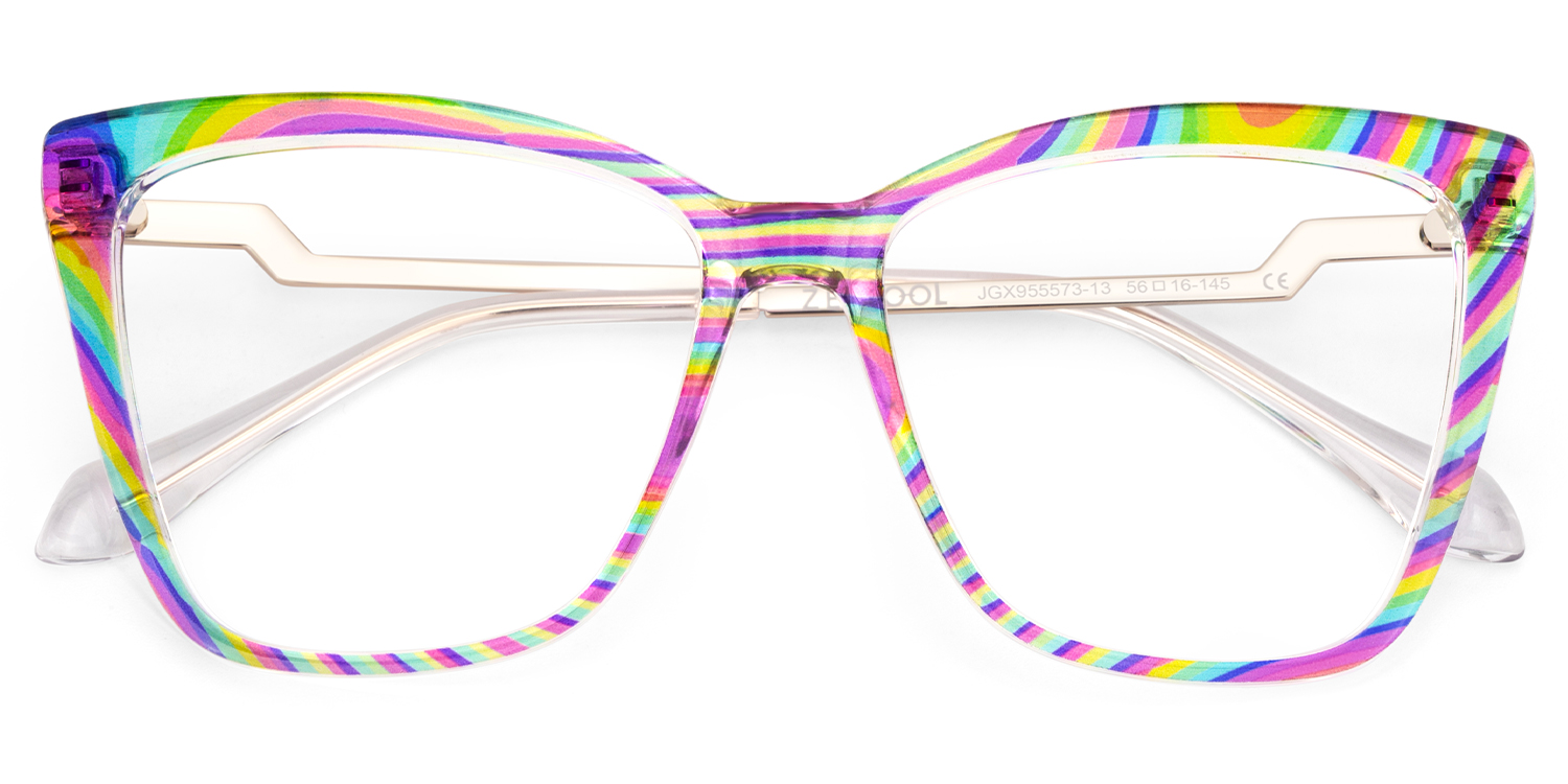 Awilda Cateye Multicolor Glasses2