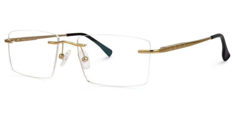 Cetina Rectangle Gold Glasses