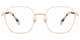 Dunbar Geometric Rose Gold Glasses0