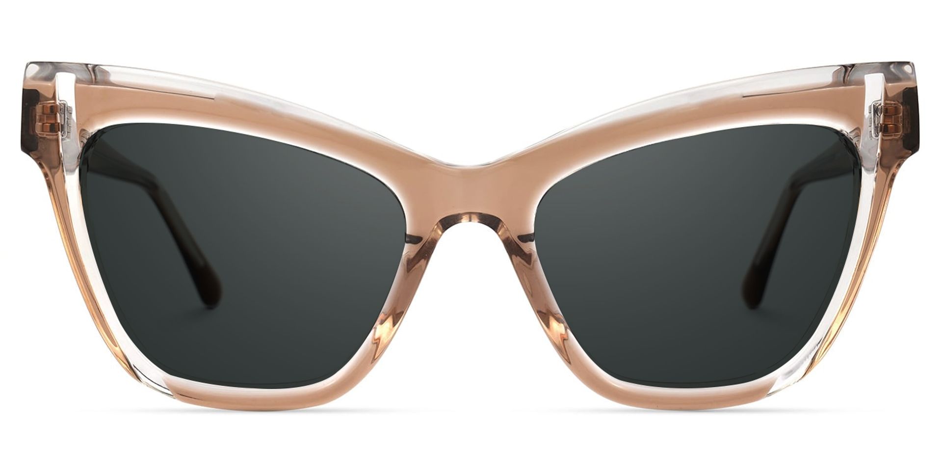 Saucie Light Brown Cat eye Frame Sunglasses | ZEELOOL Canada0