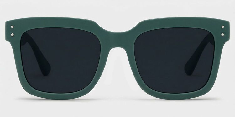 Liizbeett Square Green Glasses