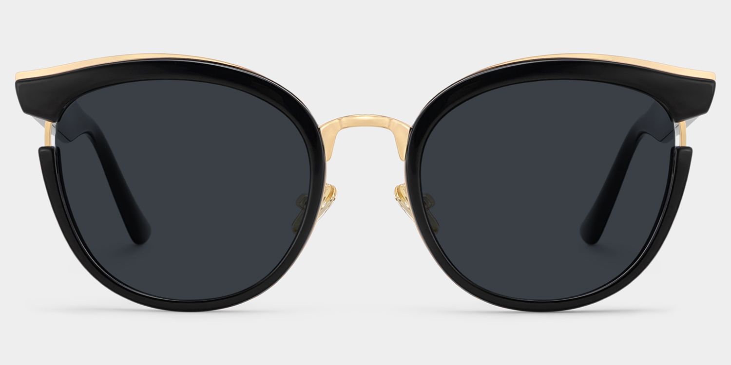 Laraine Cat Eye Black Sunglasses for Women & Men | ZEELOOL CA0