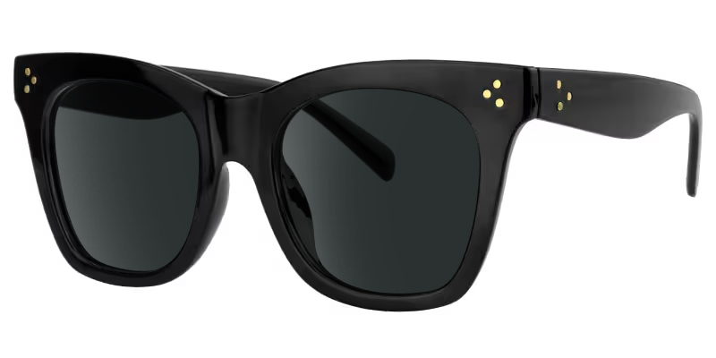 Gordon Rectangle Black Glasses