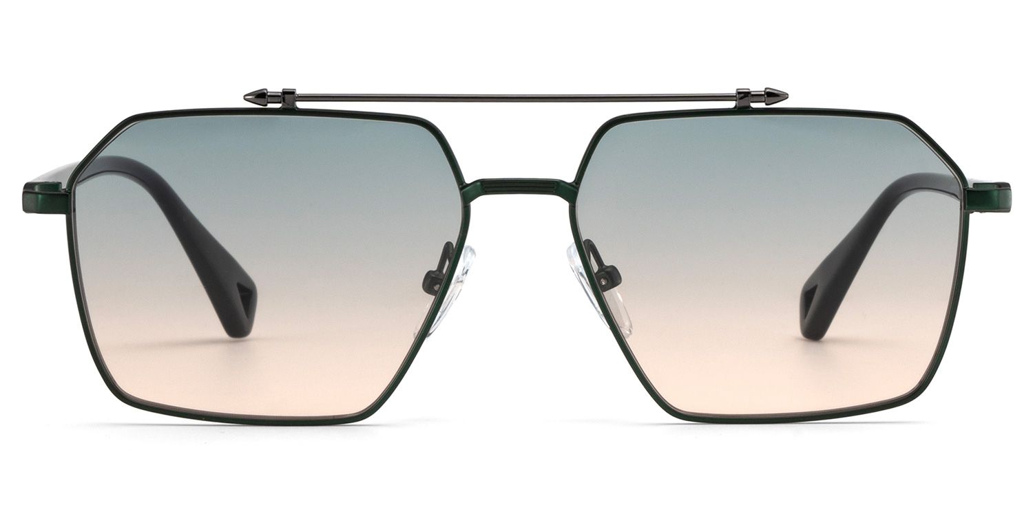 Casablanca Green Aviator Sunglasses Online | ZEELOOL Canada0