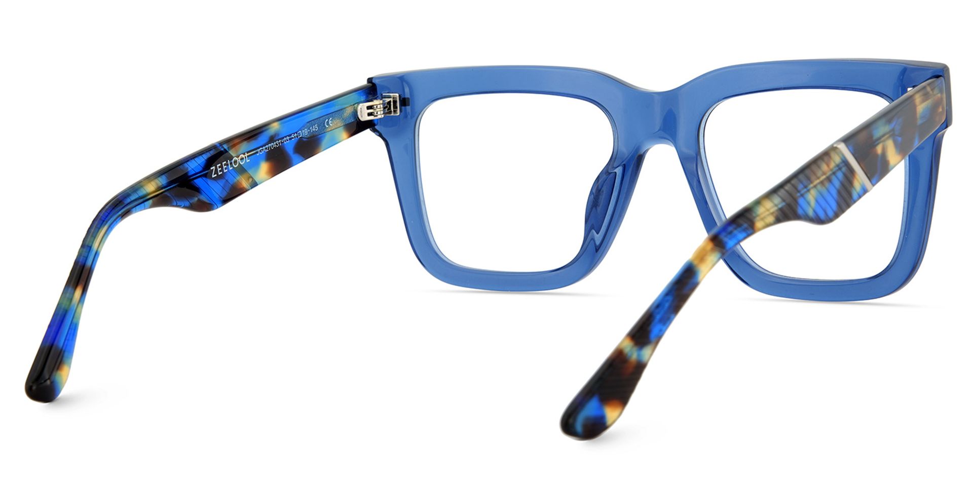 Thick Blue Frame Glasses For Men5