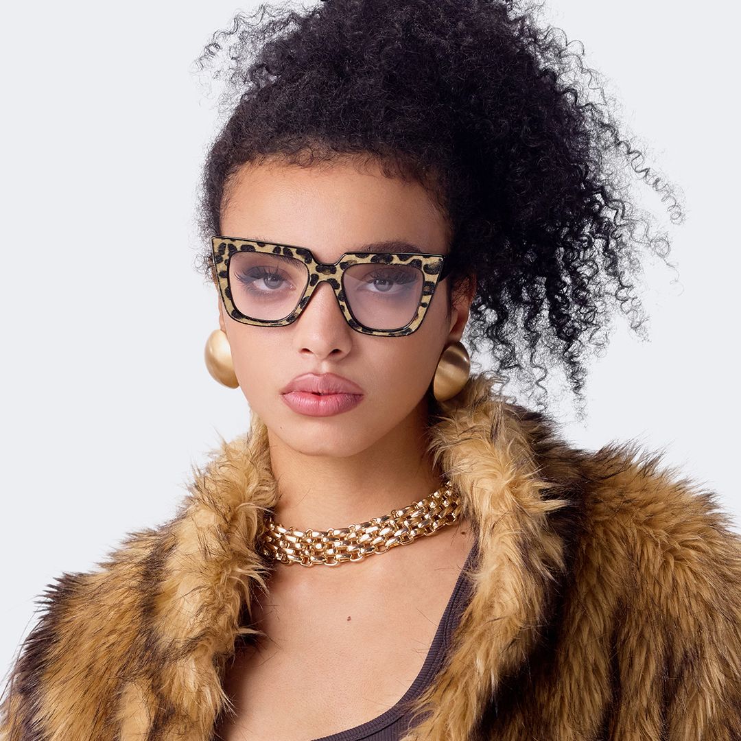 Leopard Print Cat Eye Glasses With Black Temple7