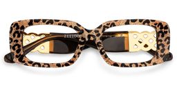 Jonas Rectangle Leopard Glasses2