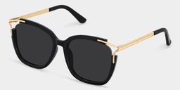Sidibe Square Black Glasses2