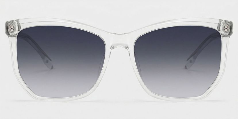 Libby Clear Geometric Sunglasses