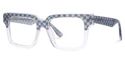 Chrissie Square Clear Glasses2