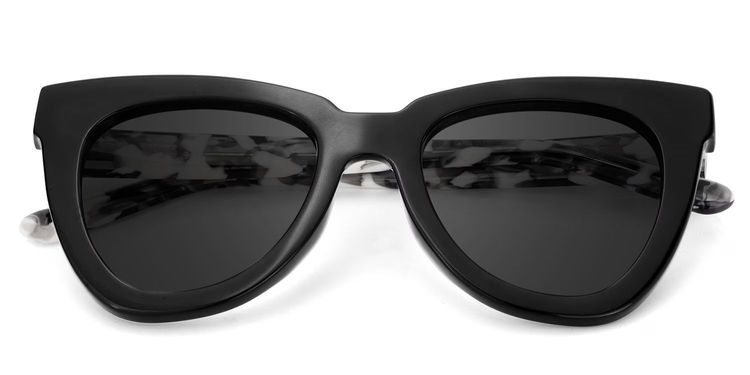 Yaser Black Cat eye Sunglasses