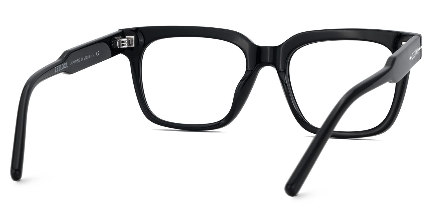 Rectangle Black Eyeglasses For Men4