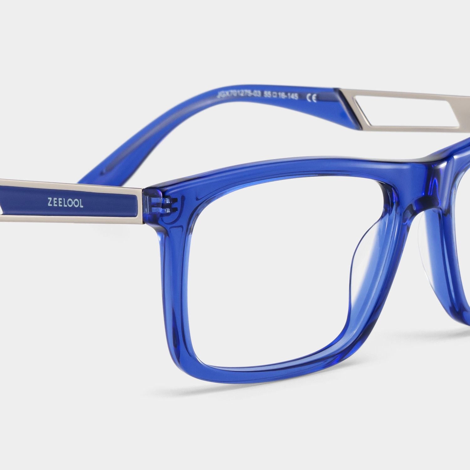 Morgan blue rectangle glasses Online | ZEELOOL5