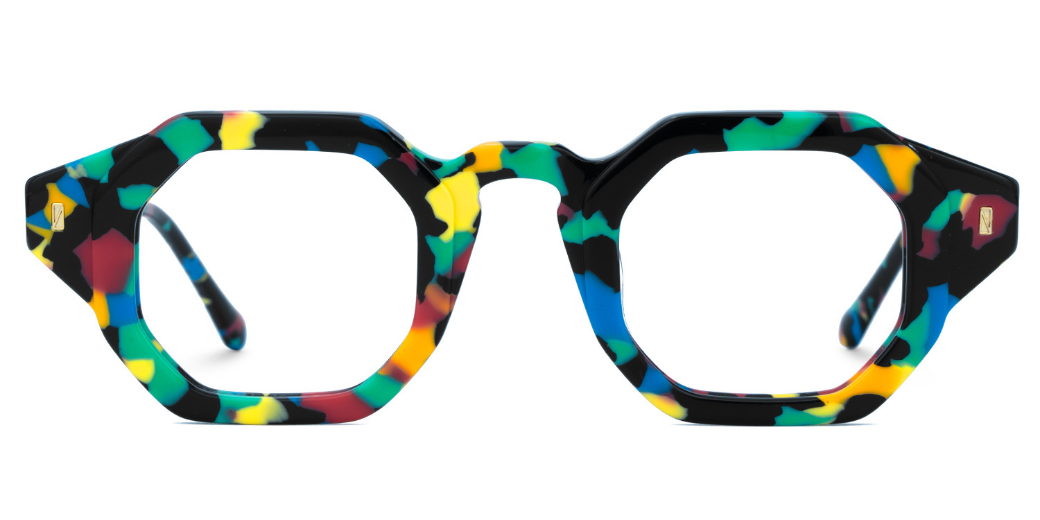 Buy speckled Hexagon Shape Glasses Frames Online | ZEELOOL Canada0