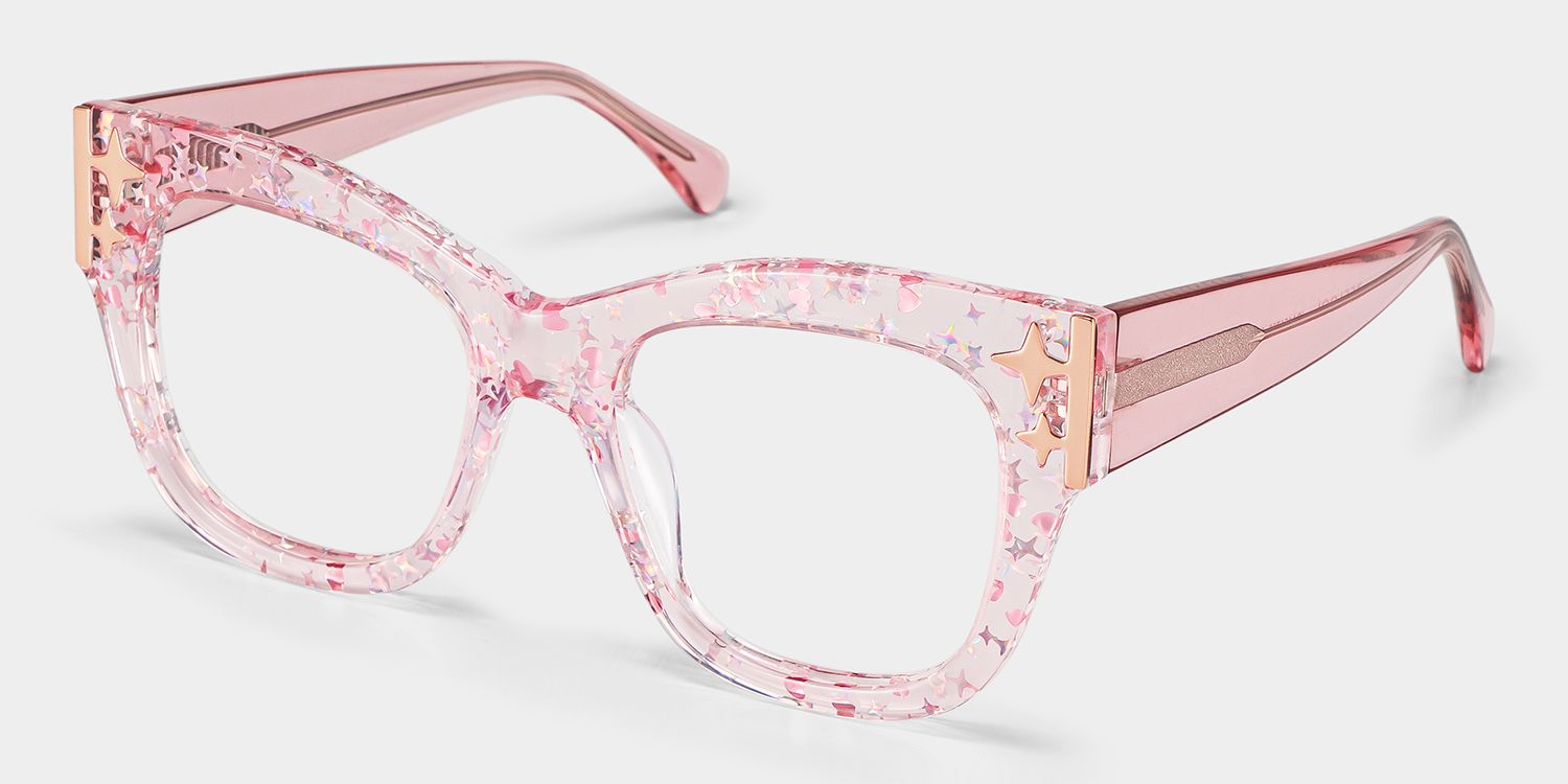 Designer Minfia Eyeglasses Pink Frames Glasses | ZEELOOL3