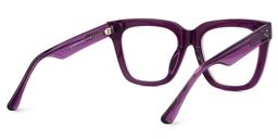 Boston Square Purple-Plaid Glasses3