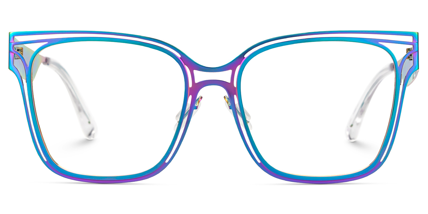Dacarine Square Iridescent Glasses1