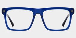 Henry Rectangle Blue Glasses0