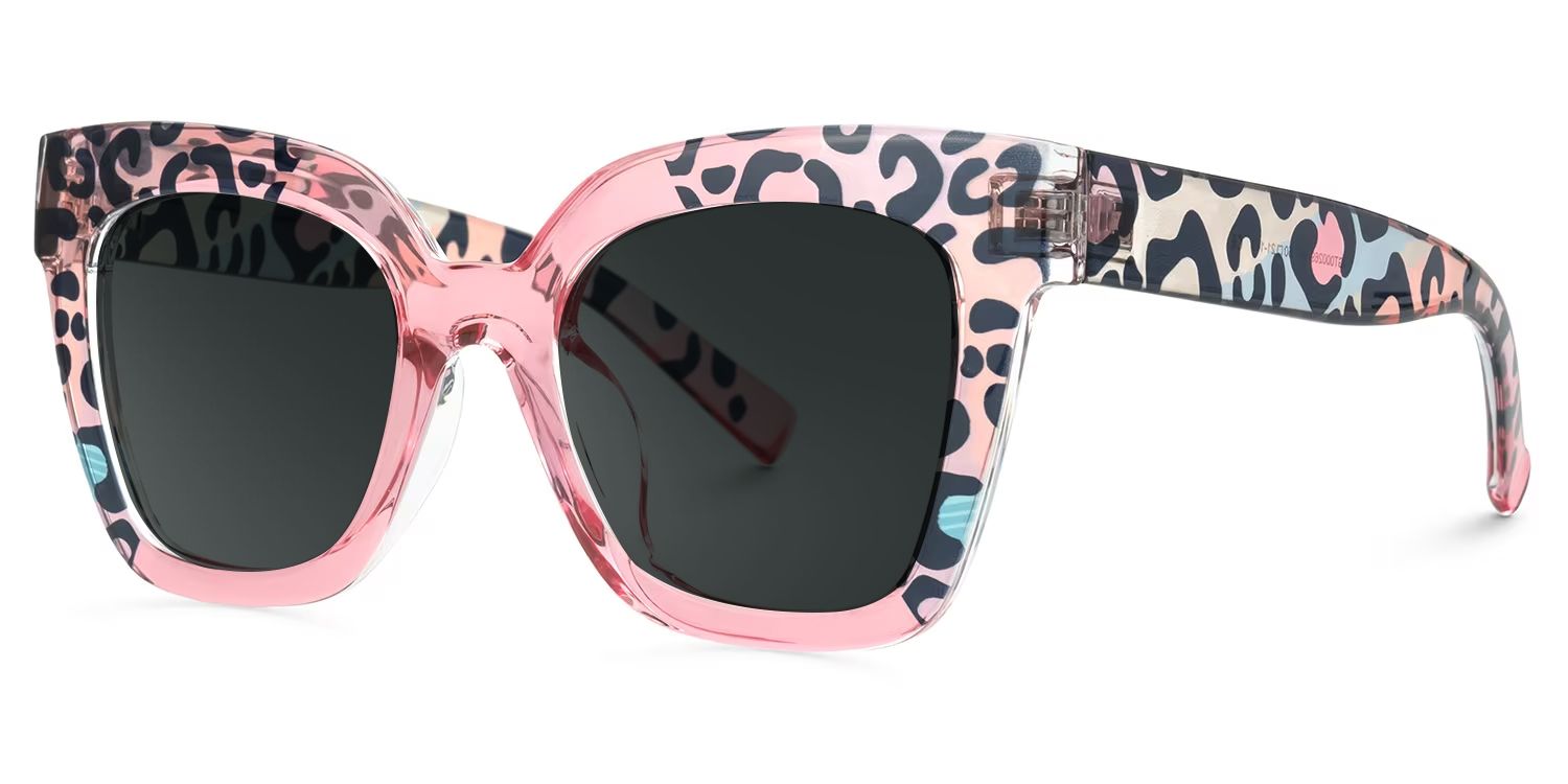 Malcolm Tr90 Pink-Leopard Frame Sunglasses | ZEELOOL CA1