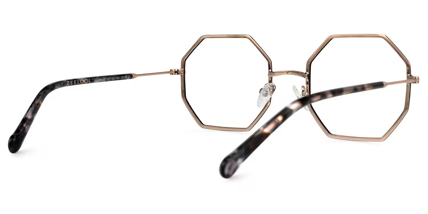 Geometric Griffith Black Frame Glasses for Sale | ZEELOOL Canada4