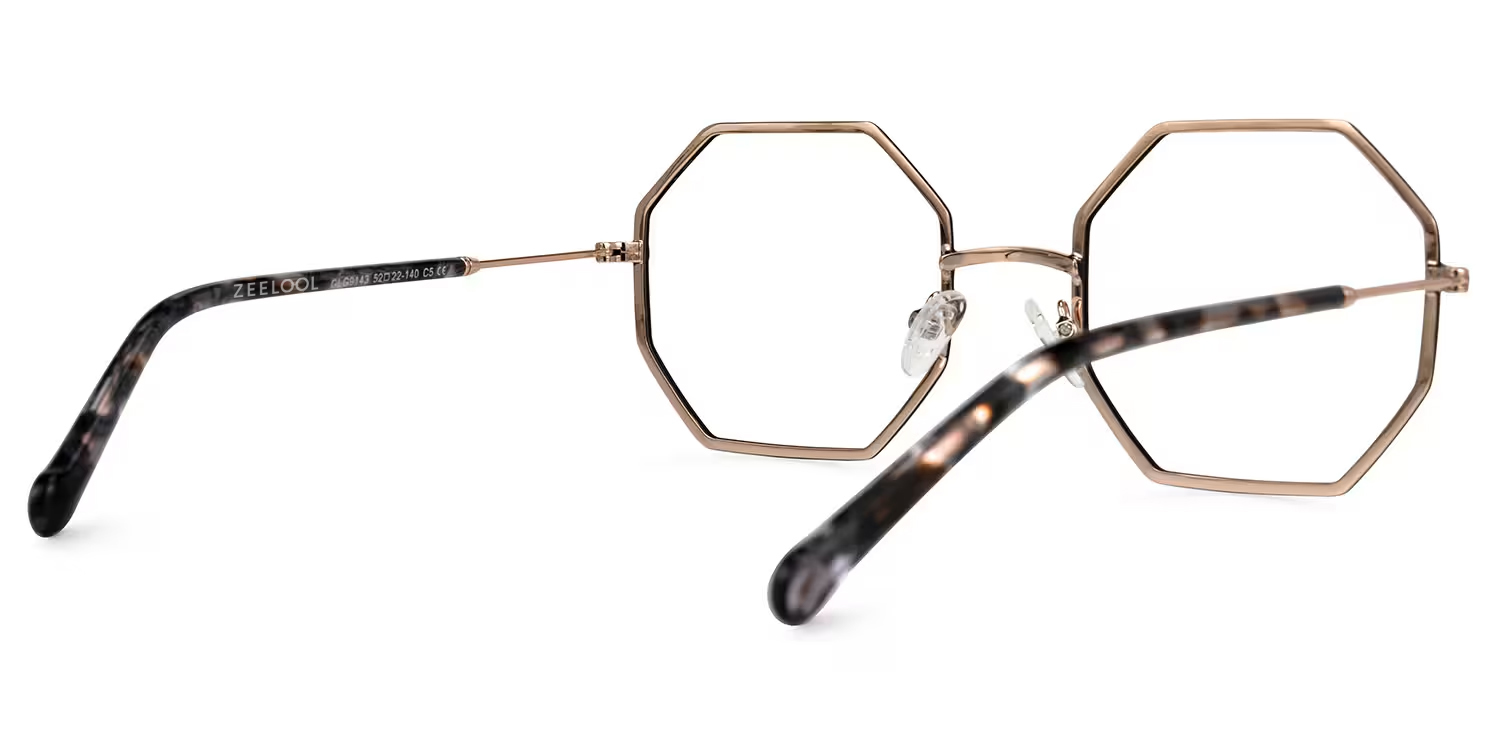 Geometric Griffith Black Frame Glasses for Sale | ZEELOOL Canada4