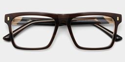 Henry Rectangle Brown Glasses1