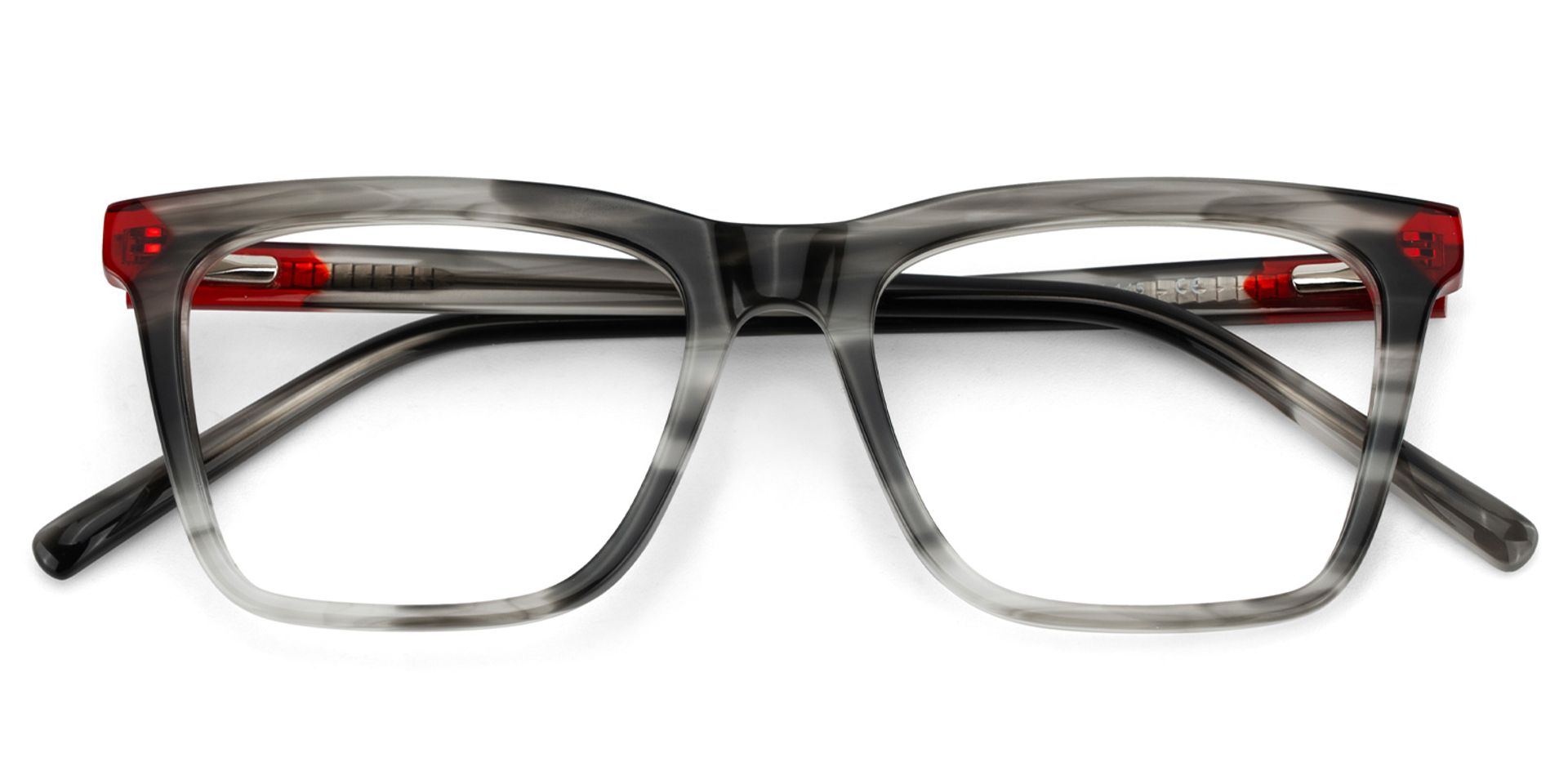 Thin Gray Glasses Frame In Rectangle Shape2