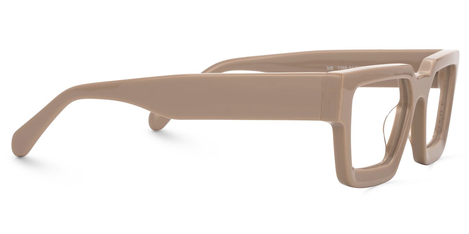 Gabriela Acetate Rectangle Brown Frame Glasses | ZEELOOL Canada2