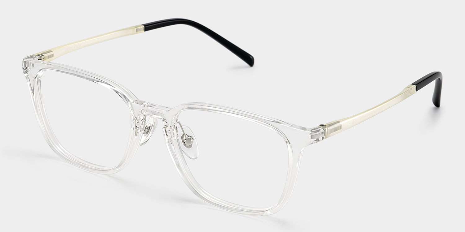 Lily Rectangle Clear Glasses2