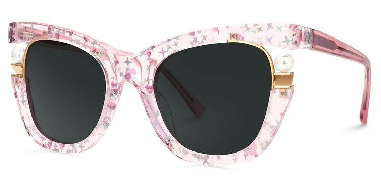 Pearl Pink Cat eye Sunglasses
