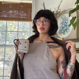 Marigold Brown Rectangle Glasses7